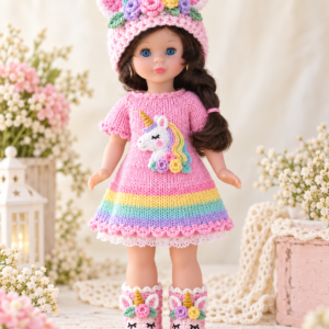 Conjunto unicornio rosa para Nancy de MI JAULITA