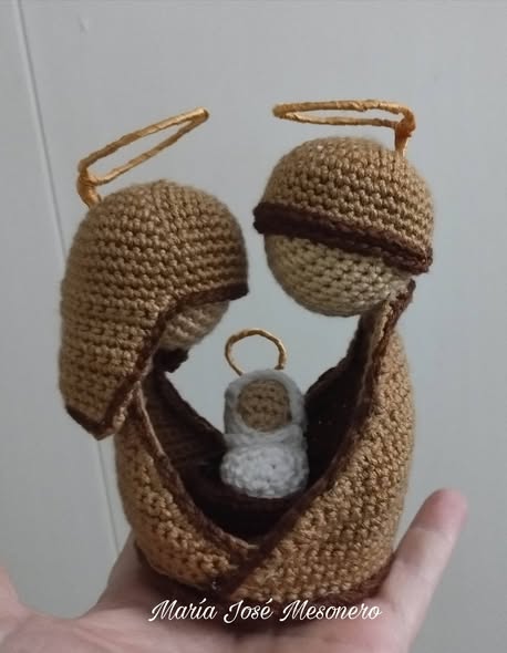 Detalle del nacimiento de ganchillo de 14 cm de MI JAULITA